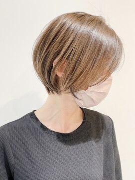 エダ 鎌倉(edA.) 小顔ショート#髪質改善#白髪ぼかし#鎌倉#40代#50代#グレージュ