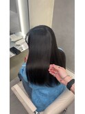 髪質改善/ダークグレー/透明感カラー