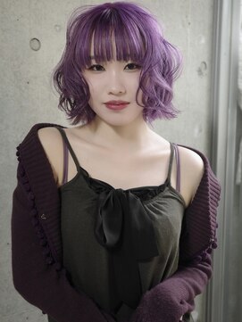 キャロルガーデンズ ボコカ 表参道(Carroll Gardens bococa) 【表参道】ボブ、パープル、ラベンダー、ケアブリーチ