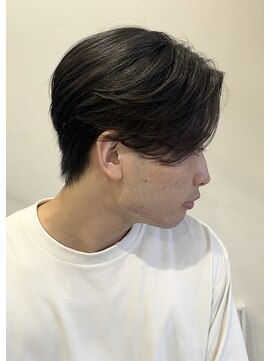 ネクストフォーヘアー(NEXT for hair) メンズ　センターパート　毛流れ　ニュアンス