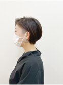 刈り上げ丸みショート(金子涼)