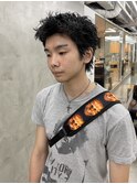 メンズカットメンズショートスパイキーショートピンパーマ渋谷