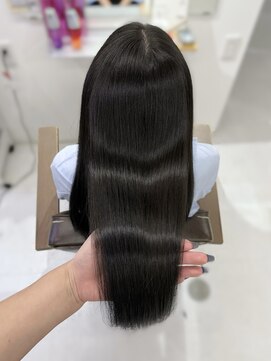 ハピネス 梅田茶屋町店(HAPPINESS) 韓国風/レイヤーカット/顔周り/顔まわり/髪質改善/ベージュ