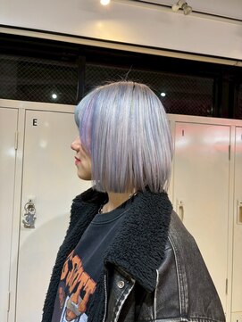 ゲーム 下北沢(GAME) ダブルカラー/大人レイヤー/ミルクティーベージュ/ウルフ/下北沢