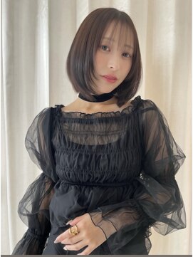 アンセンスバイモードケイズ 銀座店(ANSENS by MODE K's) やわらかレイヤーボブ（レイヤーカット、顔まわり、ボブ）