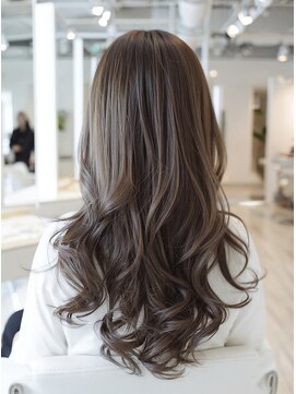 アース 天満橋店(HAIR & MAKE EARTH) 冬の髪質改善◎ココアベージュロング×小顔レイヤー