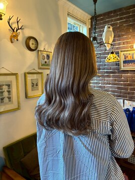 アズグロウヘアー(AS GROW HAIR) オリーブグレー美髪見えナチュラルウェーブ