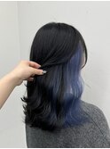 地毛を活かしたインナーカラー！