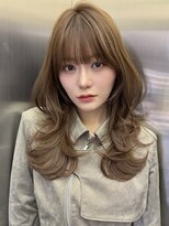 ロンドイディールバンダイ 新潟万代(Lond ideal)&nbsp;レイヤーカット×ブラウンベージュ