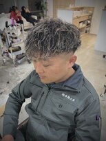サロン(SALON)&nbsp;白髪ぼかしハイライト×パーマ