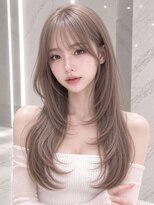 ランテルディ 渋谷(LANTERDIT)&nbsp;ロングレイヤー/シースルーぱっつん/韓国ヘア