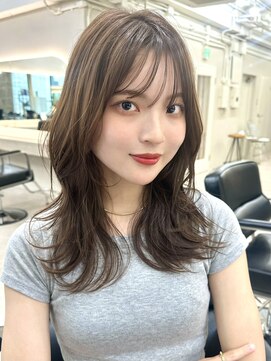 ポーチバイハニー オモテサンドウ(PORCH by HONEY omotesando) レイヤーカットくびれヘアミルクブラウン1