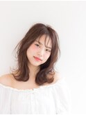 シースルーバング×外ハネカール