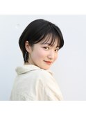 大人かわいい 丸みショート