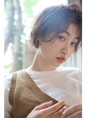 ミルクティーブラウン☆前下がりボブショートウルフ20代30代40代