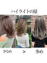 トルネード(TORNADO)&nbsp;ミディアムハイライトスタイル量別イメージ