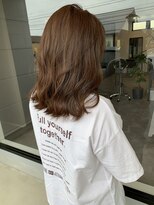 ナンバー(number+)&nbsp;20代30代大人かわいいモカベージュナチュラルロブヘアー美肌