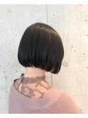 切りっぱなしボブ×ダークアッシュ《表参道/外苑前》