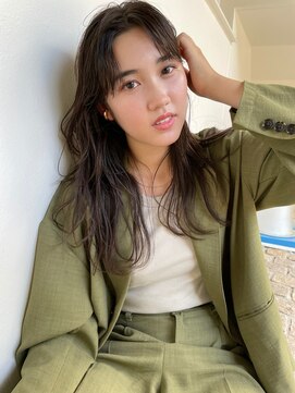 ティティ(TiTi) くすみブルーヘルシーロングレイヤー[TiTi_栗林れい]