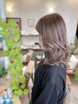 ヘアメイク ミチ 富田店(HAIRMAKE MICHI) 【MICHI 富田店 古作蓮】ほんのりピンクベージュ