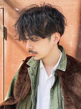 クオル 立川(QOL) 波巻きスパイラルツイストスパイラルパーママッシュメンズヘア