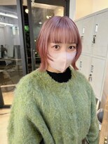 フラム 渋谷(flamme)&nbsp;ピンクミルクティー×ボブウルフ