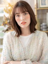 カバーヘアアンドスパ ブリス 浦和(COVER HAIR&SPA bliss)&nbsp;ミストバング大人ハイライト小顔くびれミディa浦和20代30代40代