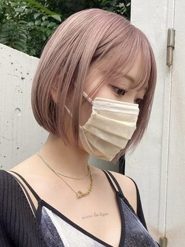 サンクプロジェクト(cinq PROJECT) ダブルカラーミルクティーピンクベージュカラーハイトーンカラー