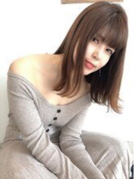 モニカ 横須賀中央店(Monica) デザインカラー/シルキーベージュ/グレージュカラー/斜めバング