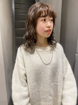 フェンヘアーアイス 中目黒(Fen.hair ici) くせ毛風カールナチュラルブラウンヘルシースタイル大人美人