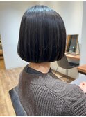 乾かすだけでおさまる丸みボブ
