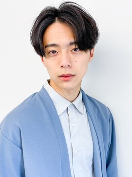 メンズユニットフォーピーエム(MEN'S UNIT 4PM) スーツ短髪韓国風ショート束感モテる黒髪シークレットパーマ流行