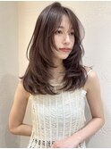 ザクザクレイヤーカット巻き方簡単ミディアムロング韓国渋谷