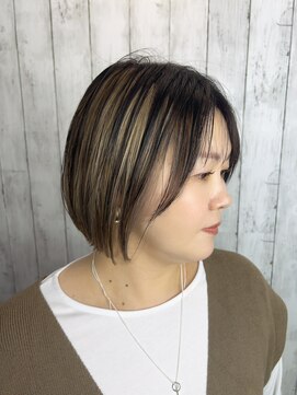 ビューティドレッセヤマノ 池袋パルコ(Beauty Dresse YAMANO) 【ボブ】【アンブレラカラー】【ダブルカラー】