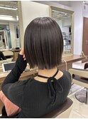 軽めな切りっぱなしボブカット
