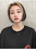 ショートボブと相性の良いインナーカラー