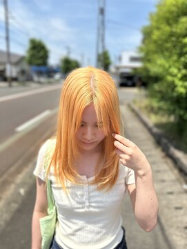 エルパライソ 鯖江店(Elparaiso) オレンジカラー/夏カラー/ハイトーンカラー/ブリーチあり