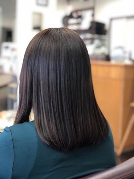 ファイン 滝川店(Fine) 20代30代　艶感セミロング　縮毛矯正　ストレート