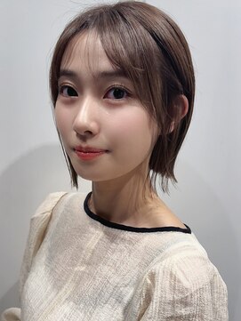 マイラ 銀座(myla) アッシュオリーブグレージュココアベージュ黒髪小顔クラゲヘアー