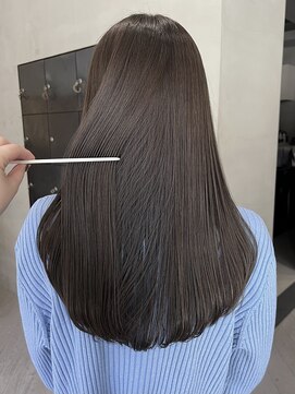 ヘアー アイス ルーチェ(HAIR ICI LUCE) ブリーチなし透明感大人可愛いグレージュココアブラウン/今枝