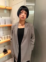 ウーフ(U-fu) オン眉 レイヤー ショートボブ