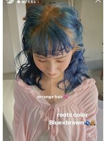 ウィットサークル(wit circle)&nbsp;ブルー×ブラウン　ルーツカラー