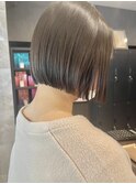 癖毛さん向け切りっぱなしボブ