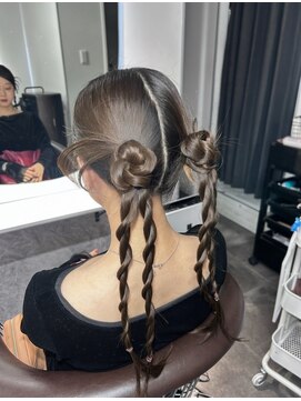 アフィナー 新宿(Afinar) ブリーチハイライト髪質改善ダブルカラーレイヤーカット/新宿駅