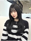 最高品質羽エクステ/グレーブラック/ケラチントリートメント