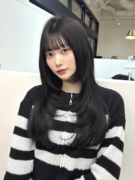 ケア 神戸(CARE) 羽エクステ/グレーブラック/ワンホンレイヤー