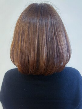 リコ(LIKO) 大人可愛いボブスタイル☆大人ヘア/デジタルパーマ/白髪ぼかし