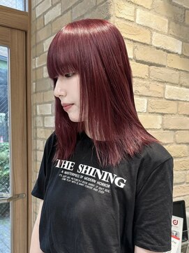 ルームバイシー 新宿(Loom. by Sea) 大人ガーリー×ローズブラウン/似合わせカット/ミディアム