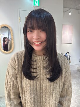 ローウェ 京都四条河原町(Louwe) layer/ロングレイヤー/ミディアムレイヤー/顔まわりカット