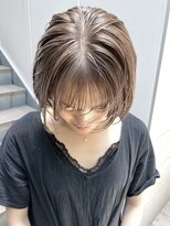 ケンジ 横浜(KENJE)&nbsp;ミルクティーベージュ/ダブルカラー/ショートヘア